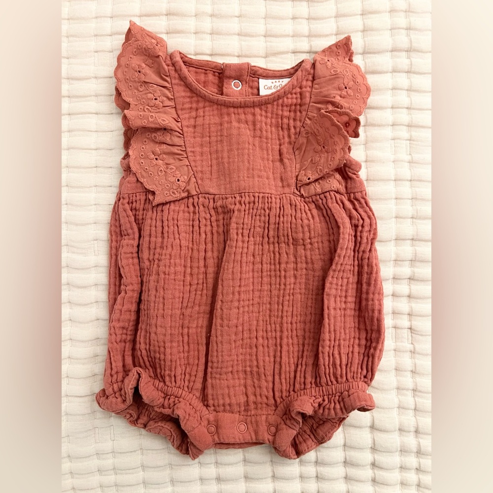 Cat & Jack muslin romper